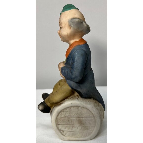 Vintage Porcelain Clown Figurine Holding Banana - Picture 4 of 5